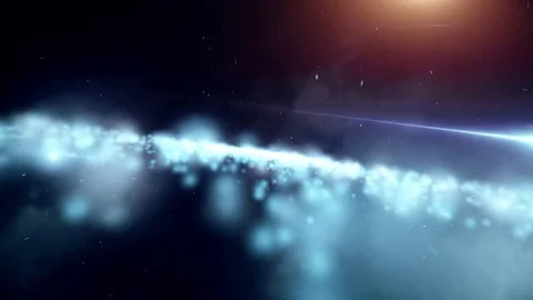 Background with light particles and optical effects Stock Footage 84182866