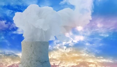 Background light sky gradient, close-up of beautiful white fluffy clouds in.. Stockfoto's