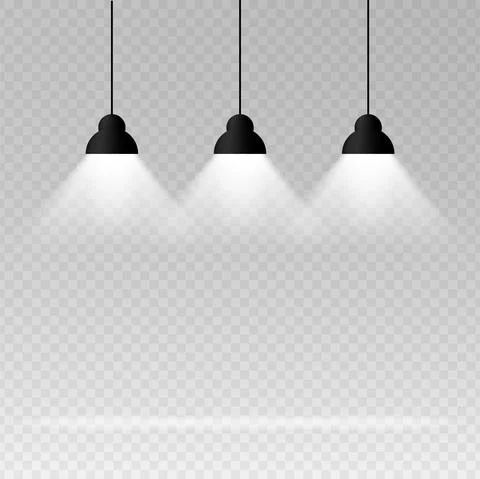 Background with lighting lamp. Empty space for your text or object. vector il Stockillustratie