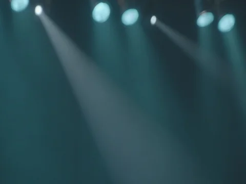 Background with lights and red plate  boxing ring Stock Footage 85277452