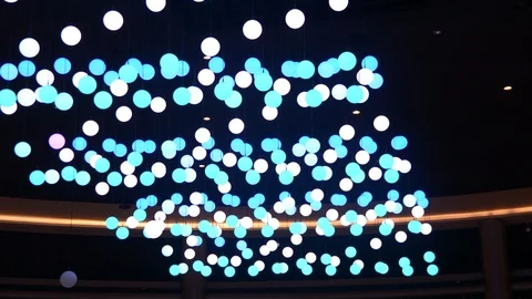 Background lights blue and white 스톡 동영상 89525863