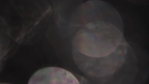Background of lights with bright prismatic bokeh Video stock 318921252