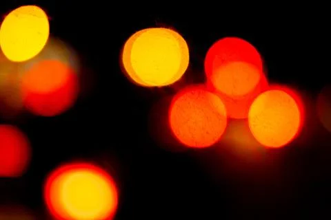 Background lights at night in soft focus Stock Photos