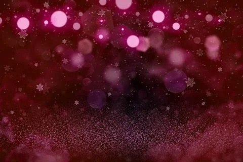 Background lights with snow flakes fly bokeh - celebratory texture Illustrazione stock