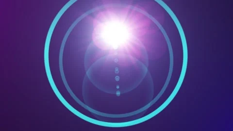 Background with lights.stylized blue glow lighting background Stock Footage 320087180
