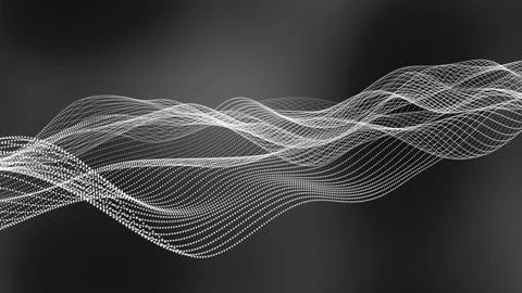 Background line wave pattern, Gradient color line wave abstract background Illustrazione stock