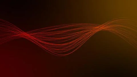 Background line wave pattern, Gradient color line wave abstract background Illustrazione stock