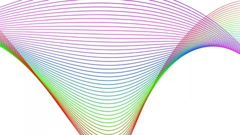 Background line wave pattern, Gradient color line wave abstract background Illustrazione stock