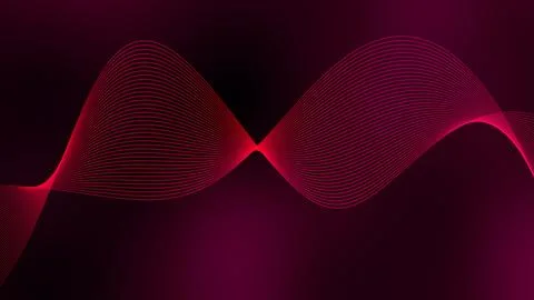 Background line wave pattern, Gradient color line wave abstract background Illustrazione stock