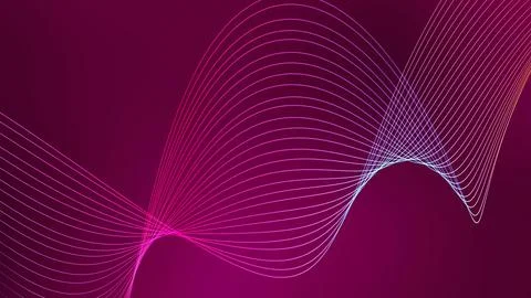 Background line wave pattern, Gradient color line wave abstract background Illustrazione stock