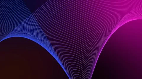 Background line wave pattern, Gradient color line wave abstract background Stock Illustration