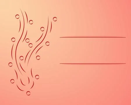 Background with lines and circles Stock Illustration