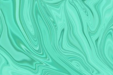 Background liquid paint marbling effect in green Stock Illustration