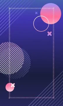 Background with a liquid shape design, gradient of purple, pink, and blue color Stock Illustration