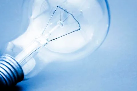 Background with lit lightbulb Stock Photos