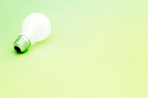 Background with lit lightbulb Stock Photos