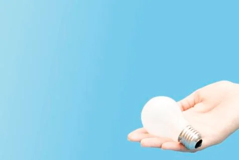 Background with lit lightbulb Stock-Fotos