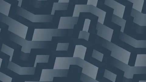 Background with loop animation of rectangular shapes. 3d rendering 4K Stock-Footage 251519089