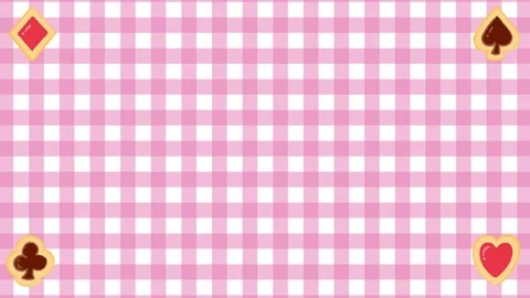 Background Loop Cookies Pink Plaid Stock Footage 238808167