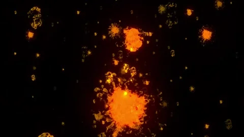 Background loop modern spatial asteroid In 4K Stock Footage 335825990