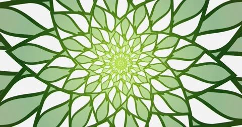 Background Loop Spinning Mandala Fractal psychedelic Stock Footage 160364271
