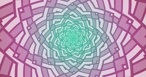 Background Loop Spinning Mandala Fractal psychedelic Stock Footage 160364275
