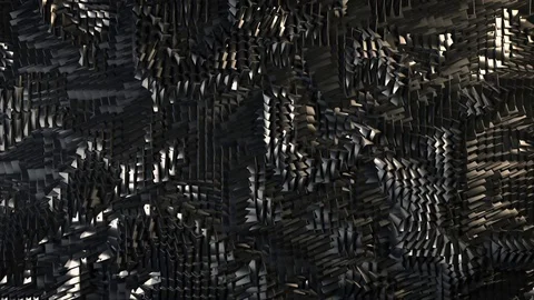 Background loop of waving cubes. Stock Footage 72983327