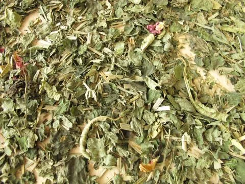 Background with loose herbal tea Stock Photos