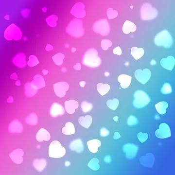 Background with a lot of hearts Stock Illustration
