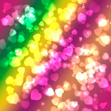 Background with a lot of hearts Stock Illustration