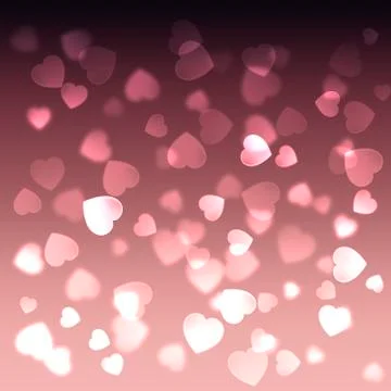 Background with a lot of hearts Stock Illustration