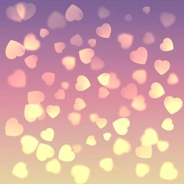 Background with a lot of hearts Stock Illustration