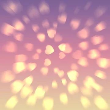Background with a lot of hearts Stock Illustration