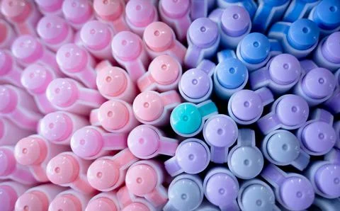 Background of lots assorted colorful marker pen set Stock Photos