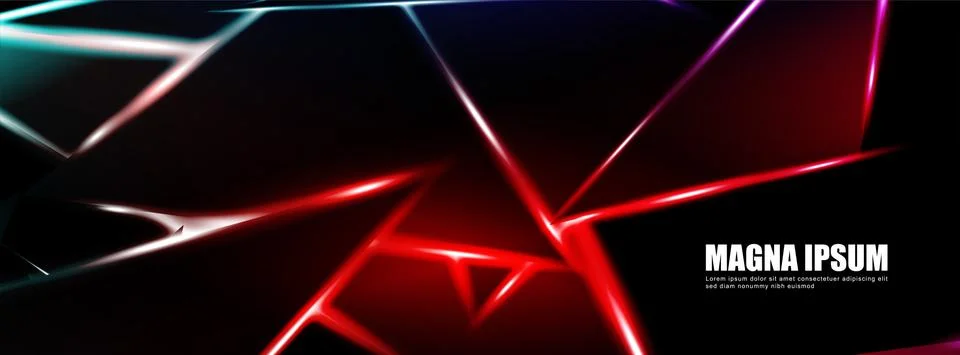 Background of a luminous triangle shape vector design banner. suitable for yo Stock Illustration