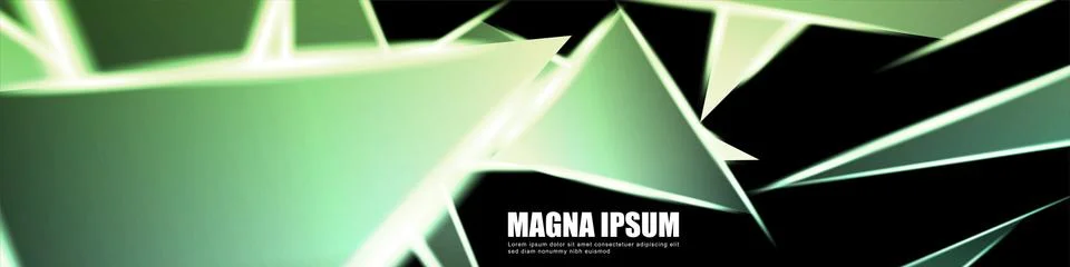 Background of a luminous triangle shape vector design banner. suitable for yo Stock Illustration