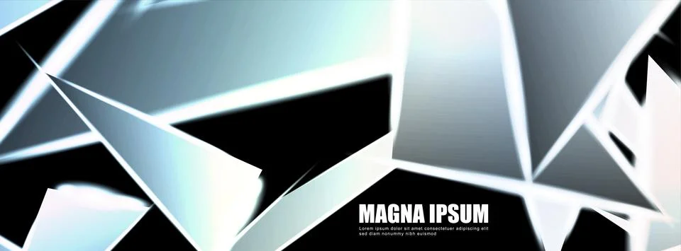 Background of a luminous triangle shape vector design banner. suitable for yo Stock Illustration