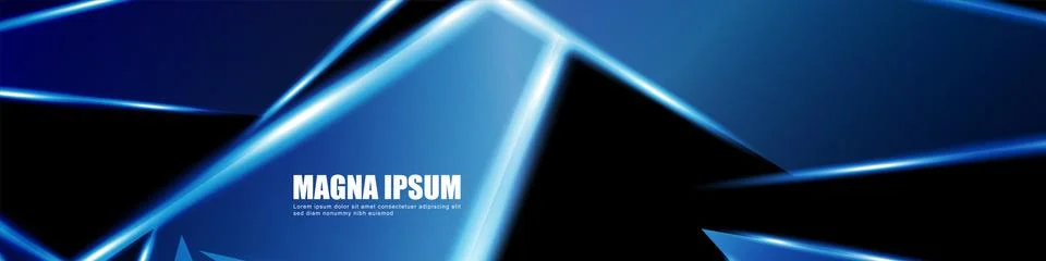 Background of a luminous triangle shape vector design banner. suitable for yo Stock Illustration