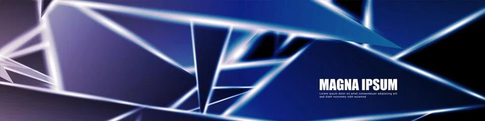 Background of a luminous triangle shape vector design banner. suitable for yo Stock Illustration