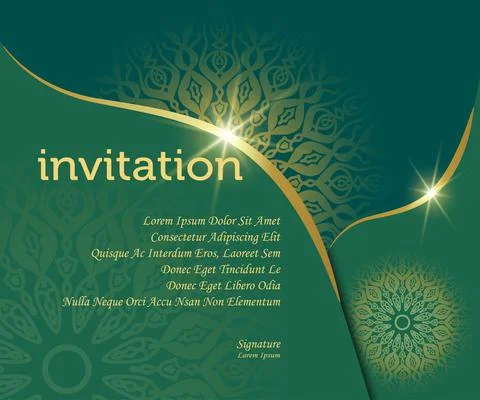Background luxury invitation template Stock Illustration