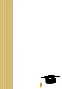 Background with lyceum cap Stock Illustration