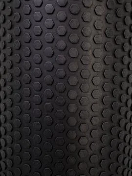 Background made of black hexagonal pattern foam surface Stock Photos