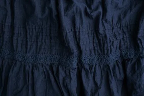 Background is made of blue textile material flax in the assembly, the textu.. Stock-Fotos