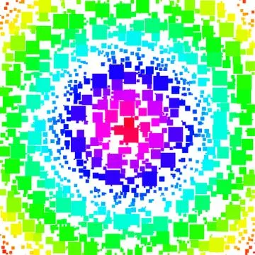 Background Made of a Concentric Gradient and Squares Illustrazione stock