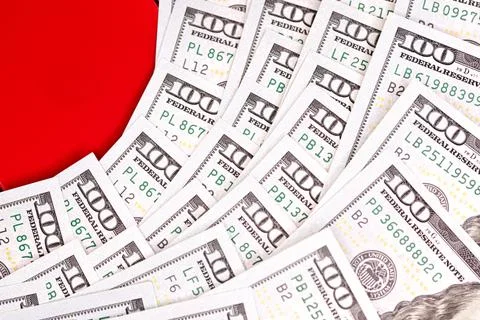 Background made of dollar banknotes Stock Photos