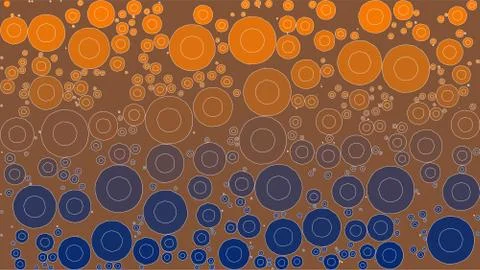 Background Made of a Gradient and Double Round Shapes Иллюстрация