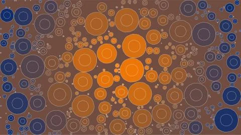 Background Made of a Gradient and Double Round Shapes Иллюстрация