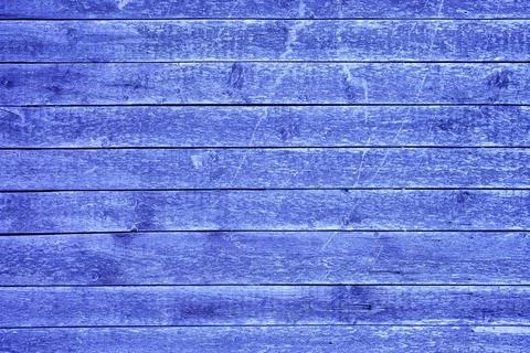 Background made of old planks painted blue 库存照片