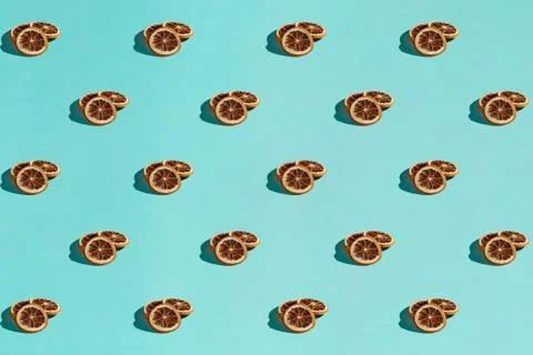 Background made from orange on the blue background Stock Photos