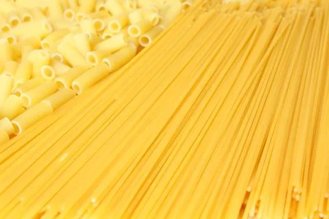 Background made from pasta Stock Photos